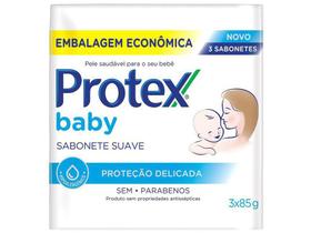 Sabonete em Barra Infantil Protex Baby 85g - 3 Unidades