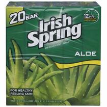 Sabonete em Barra Irish Spring Aloe 106 g Pacote com 20 Unidades