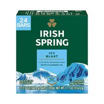 Sabonete em barra Irish Spring Icy Blast para homens, 110 ml, pacote com 24