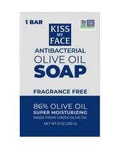 Sabonete em barra Kiss My Face, antibacteriano, sem fragrância, 240 ml