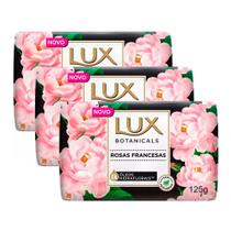 Sabonete em Barra Lux Botanicals Rosas Francesas 125g Kit com Três unidades