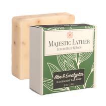 Sabonete em barra Majestic Lather Aloe & Eucalyptus 150ml orgânico