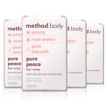 Sabonete em barra Method Pure Peace, pacote com 4, 180 ml