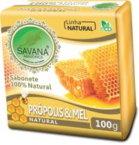 Sabonete em barra natural de mel e própolis uso facial e corporal 100% natural savana amazônica