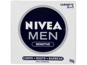 Sabonete em Barra Nivea Men Sensitive 3 em 1 90g