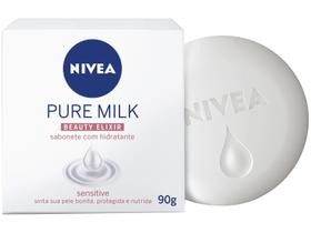 Sabonete em Barra NIVEA Pure Milk Sensitive 90g Sabonete em Barra NIVEA Pure Milk Sensitive 90g