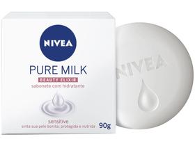 Sabonete em Barra Nivea Pure Milk Sensitive 90g Sabonete em Barra Nivea Pure Milk Sensitive 90g