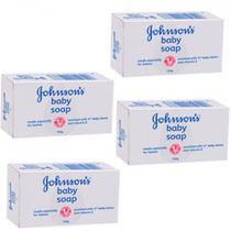 Sabonete em Barra para Bebê Johnson & Johnson Branco 100g Pacote com 4 Sabonete em Barra para Bebê Johnson & Johnson Branco 100g Pacote com 4