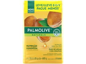Sabonete em Barra para o Corpo Palmolive Naturals Nutrição Luminosa 85g Cada 8 Unidades