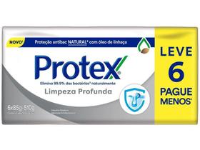 Sabonete em Barra para o Corpo Protex Limpeza - Profunda Antibacteriano 85g 6 Unidades