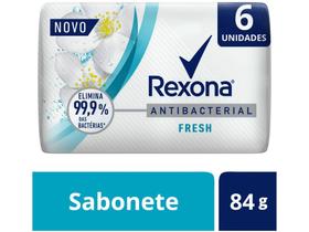 Sabonete em Barra para o Corpo Rexona Antibacterial Fresh84g 6 Unidades Sabonete em Barra para o Corpo Rexona Antibacterial Fresh84g 6 Unidades