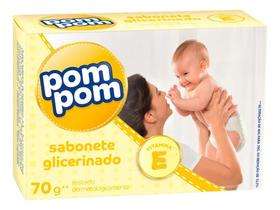 Sabonete Em Barra Pom Pom Para Bebês - 70g Sabonete Em Barra Pom Pom Para Bebês - 70g