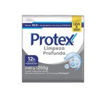 Sabonete em Barra Protex Antibacteriano Limpeza Profunda 85g Cada Leve 3 Pague Menos