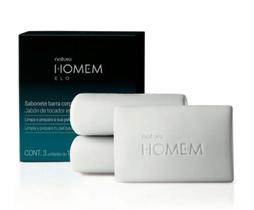 Sabonete em Barra Puro Vegetal Natura Homem Elo Natura 3 Unidades 100g Cada Sabonete em Barra Puro Vegetal Natura Homem Elo Natura 3 Unidades 100g Cada