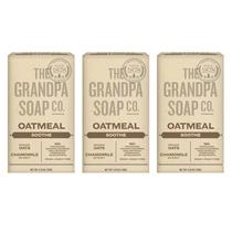 Sabonete em barra The Grandpa Soap Company, aveia, 125 ml, pacote com 3 Sabonete em barra The Grandpa Soap Company, aveia, 125 ml, pacote com 3
