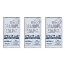 Sabonete em barra The Grandpa Soap Company Epsom Salt 120 ml, pacote com 3