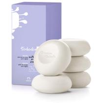 Sabonete em Barra TODODIA ALGODÃO Puro Vegetal - 5un de 90g cada