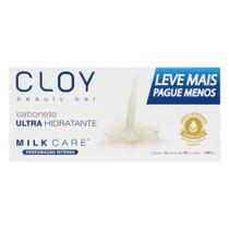 Sabonete em Barra Ultra Hidratante Milk Care Cloy Beauty Caixa 480g 6 Unidades