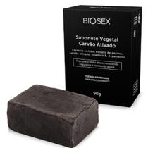 Sabonete em Barra Vegetal Carvao Ativado Biosex Vitamina E