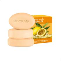 Sabonete em Barra Vegetal Maracujá Com Efeito Calmante Toda Natural Odorata Caixa Com 3 Unidades de 90g Cada REF 4523 Sabonete em Barra Vegetal Maracujá Com Efeito Calmante Toda Natural Odorata Caixa Com 3 Unidades de 90g Cada REF 4523