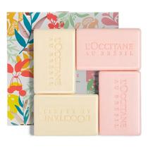 Sabonete Em Barra Vivre 4 X75g Loccitane Com Caixa Presente