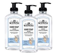 Sabonete em gel para mãos J.R. Watkins hidratante Ocean Breeze 325 ml, pacote com 3 Sabonete em gel para mãos J.R. Watkins hidratante Ocean Breeze 325 ml, pacote com 3