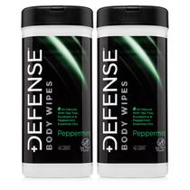 Sabonete em Lenço Umedecido Defense - Hortelã - 40 Unidades (2 Pacotes)