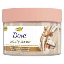 Sabonete Esfoliante Coco & Açúcar Mascavo Dove Beauty Scrub Pote 280g