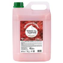 Sabonete Espuma Morango e Champanhe Premisse 5 Litros Limpeza Suave, Hidratação e Aroma Sofisticado Linha Requinte