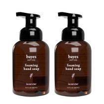 Sabonete espumante para mãos Bayes Lavender 340 ml, pacote com 2
