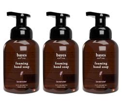 Sabonete espumante para mãos Bayes Lavender 340ml, pacote com 3