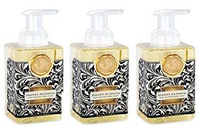 Sabonete espumante para mãos Michel Design Works Honey Almond 500ml, pacote com 3 Sabonete espumante para mãos Michel Design Works Honey Almond 500ml, pacote com 3