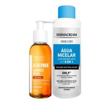 Sabonete Facial Acne Free 120ML + Água Micelar 120ML - DERMACREAM