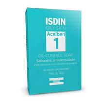 Sabonete Facial Antioleosidade em Barra Isdin Oily Skin Acniben 1 Oil Control 80g
