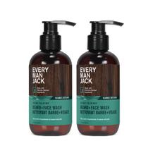 Sabonete facial Beard + Every Man Jack Subtle Sea Salt 200 ml, pacote com 2
