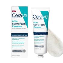 Sabonete facial CeraVe Clay To Foam Acne com Ácido Salicílico 120 mL Sabonete facial CeraVe Clay To Foam Acne com Ácido Salicílico 120 mL