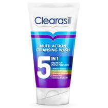 Sabonete facial Clearasil 5 em 1 com ácido salicílico 150 ml para acne