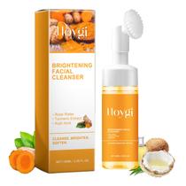 Sabonete facial de cúrcuma HOYGI com pincel, limpador espumante de 100 ml Sabonete facial de cúrcuma HOYGI com pincel, limpador espumante de 100 ml