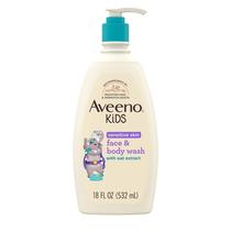 Sabonete facial e corporal Aveeno Kids Sensitive Skin 530mL