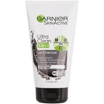 Sabonete Facial Esfoliante e Máscara Garnier SkinActive Carvão - 130ml