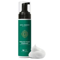 Sabonete facial espumante Gin Amber Beauty Natural 180ml para mulheres e homens