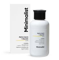 Sabonete facial minimalista 7% ALA e AHA, iluminador 100mL com vitamina B5