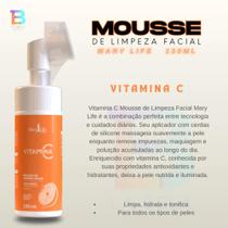 Sabonete facial Mousse de limpeza facial Vitamina C 150ml - Mary Life Sabonete facial Mousse de limpeza facial Vitamina C 150ml - Mary Life