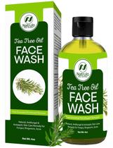 Sabonete facial Natrulo Tea Tree Oil 120ml, limpador de pele natural