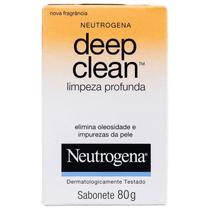 Sabonete Facial Neutrogena Deep Clean Em Barra Facial 80g Limpeza Profunda Pele Normal Oleosa Dermatologicamente Testado