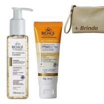 Sabonete Facial + Protetor Solar Translucido FPS60 Kit Clareador Bioage