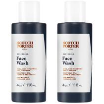 Sabonete facial Scotch Porter Restoring Rich Gel 120ml, pacote com 2 unidades, vegano Sabonete facial Scotch Porter Restoring Rich Gel 120ml, pacote com 2 unidades, vegano