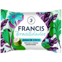 Sabonete Francis Perfumado Água de Coco 80g Espuma Cremosa, Ação Hidratante e Aroma Tropical para um Banho Leve e Revigorante