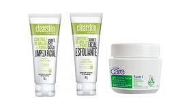Sabonete gel e esfoliante clearskin,creme matificante care Avon Sabonete gel e esfoliante clearskin,creme matificante care Avon