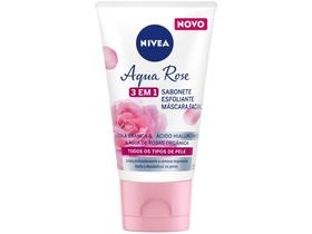 Sabonete Gel Facial Nivea Petals Aqua Rose 3 em 1 - 150ml Sabonete Gel Facial Nivea Petals Aqua Rose 3 em 1 - 150ml